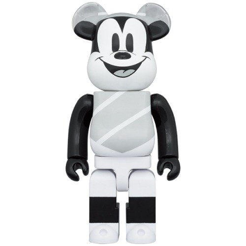 Medicom Toy Be@rbrick - 400% & 100% Bearbrick Set - Mickey Mouse (Hat and Poncho) #1.2