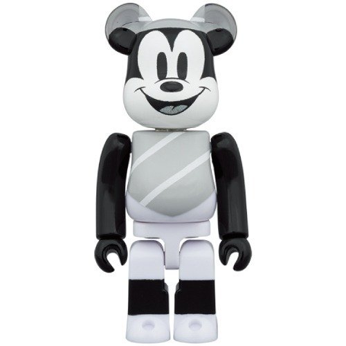 Medicom Toy Be@rbrick - 400% & 100% Bearbrick Set - Mickey Mouse (Hat and Poncho) #2.1