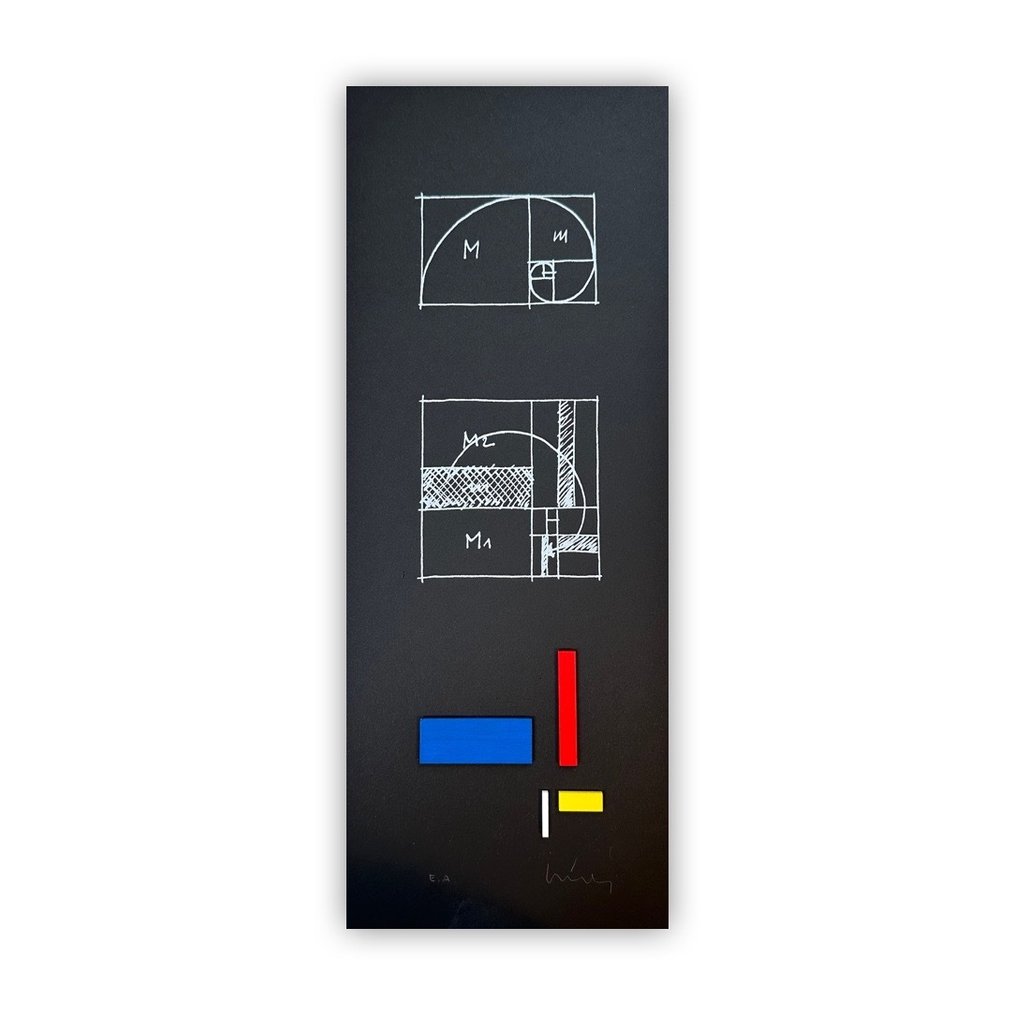Jo Niemeyer (1946) - 雕刻, Divina Proportione - 45 cm - 混合媒介 - 2023 #1.0
