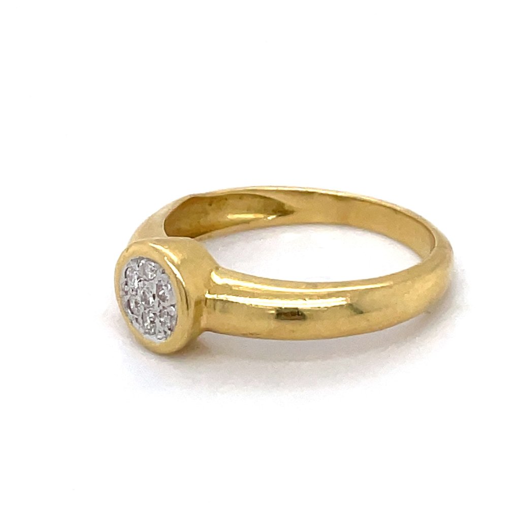 Ring - 18 karaat Geel goud Diamant  (Natuurlijk) #1.2