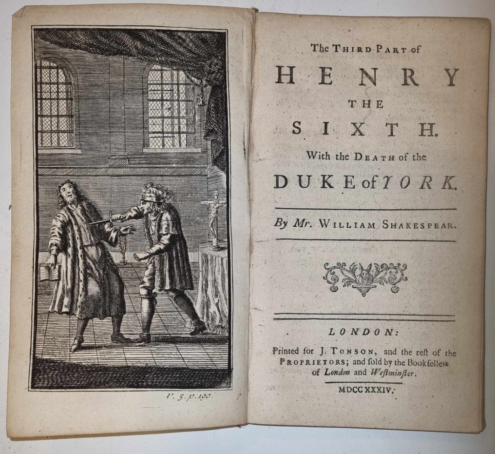William Shakespeare - Set with 8 Shakespeare's play - 1734-1735 #1.0