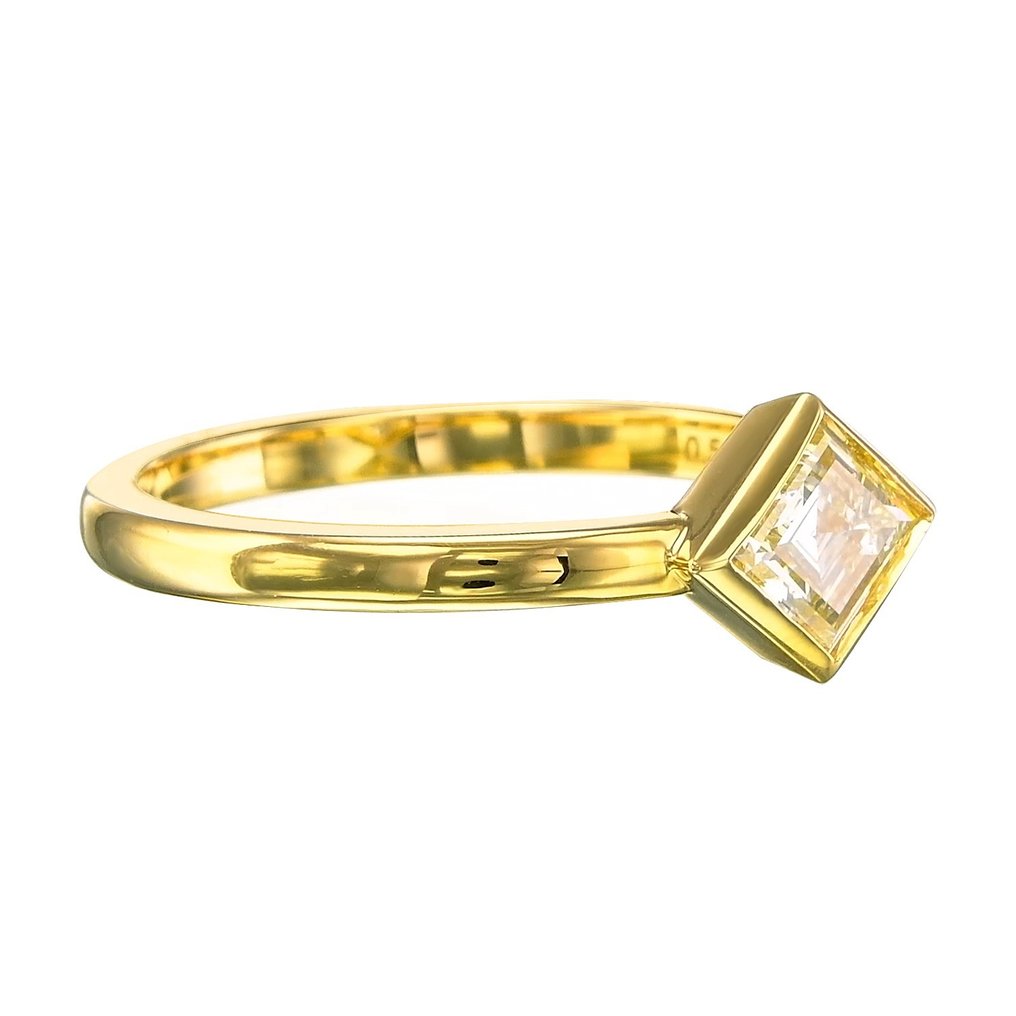 18 karat Gull - Ring - 0.51 ct Diamant #2.1