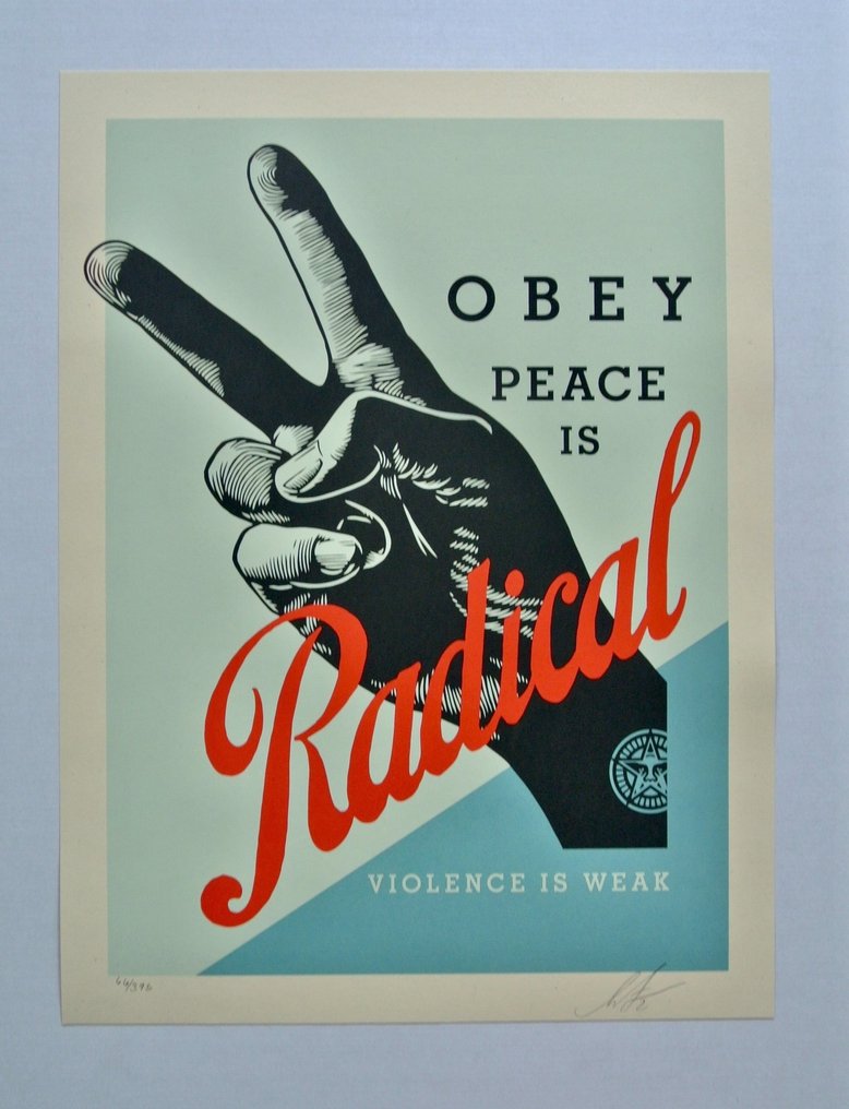 Shepard Fairey (OBEY) (1970) - Obey Radical Peace (Blue) #1.0