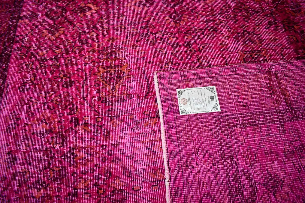 Pink designer vintage √ Certifikat √ Renset - Tæppe - 257 cm - 155 cm #2.2