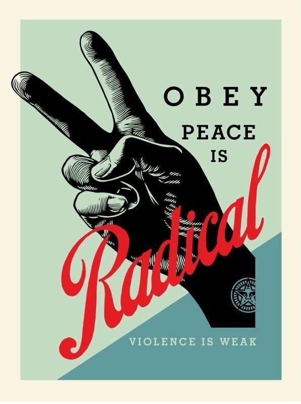Shepard Fairey (OBEY) (1970) - Obey Radical Peace (Blue) #1.0