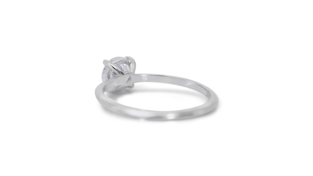 Ring - 18 kraat Hvidguld -  1.12ct. tw. Diamant  (Natur) - Ideel snitkvalitet #2.2
