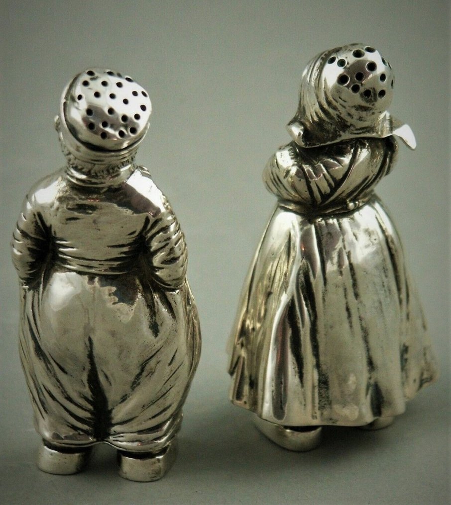 Hanau miniatures - Solniță sare și piper (2) - .800 argint #1.2