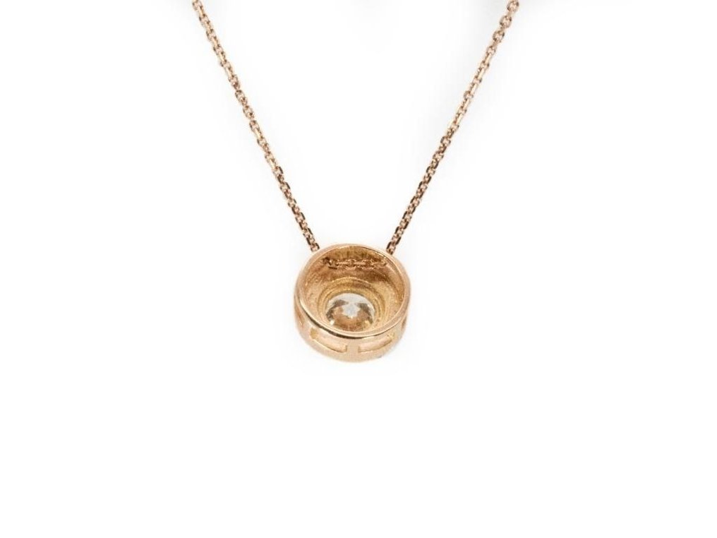 Necklace - 18 kt. Rose gold -  0.50ct. tw. Diamond  (Natural) - Diamond #3.2