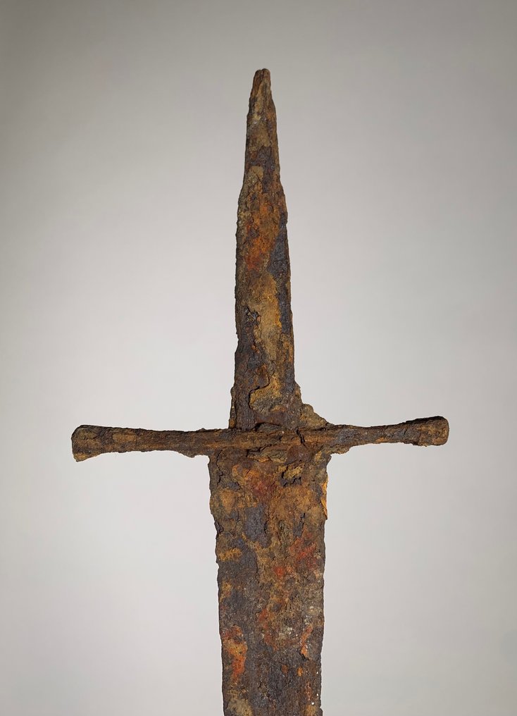 Tidlig middelalder Middelalderlig sværd L: 70cm - 1 cm #2.2