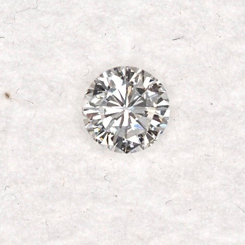 1 pcs Diamant  (Naturelle)  - 0.32 ct - Rond - F - SI1 - Gemological Institute of America (GIA) #2.1