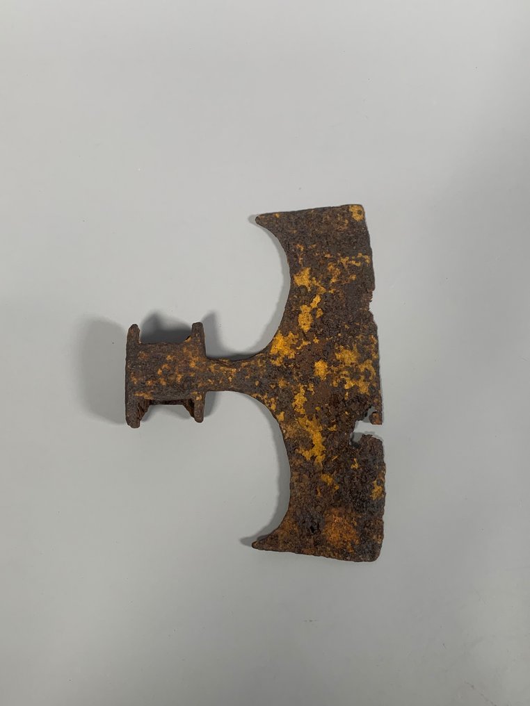 中世紀前期 鐵 重要的中世紀丹麥武器斧頭 - 28 cm #2.1
