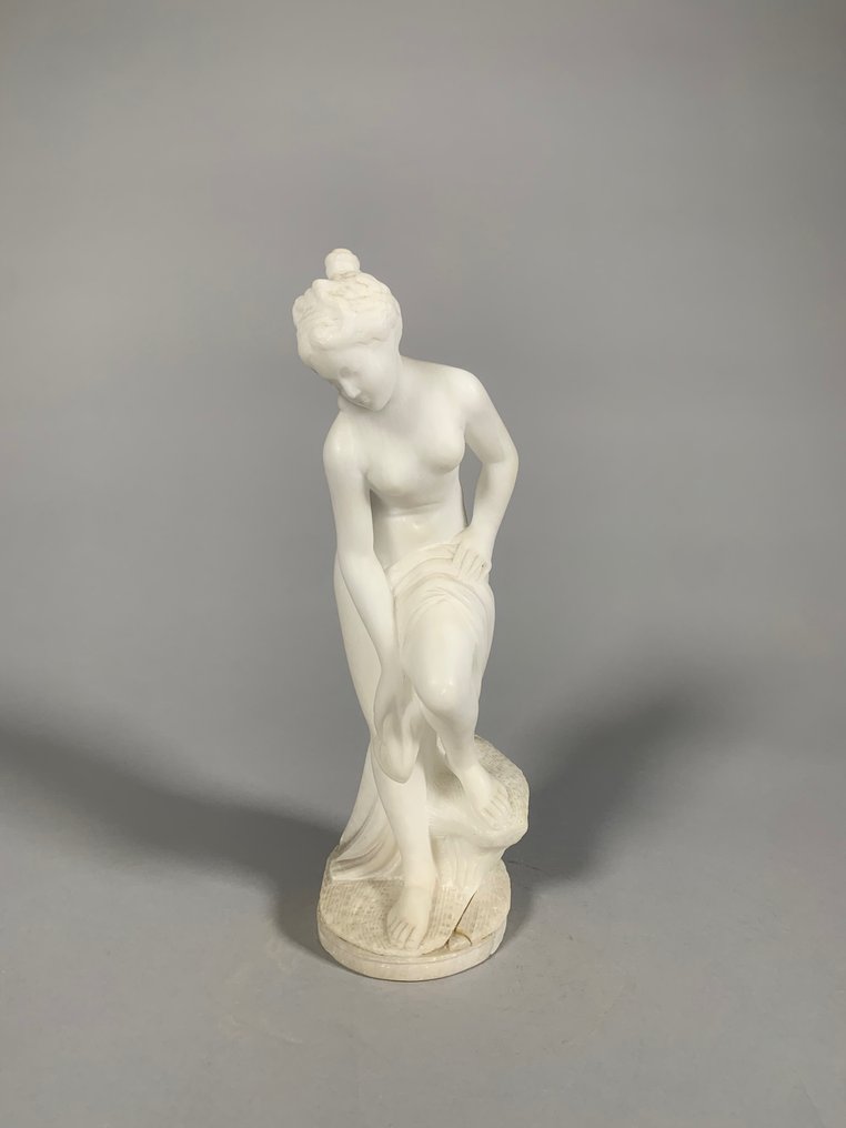 Skulptur, La baigneuse d'après Christophe Gabriel Allegrain - 29 cm - Marmor #1.1