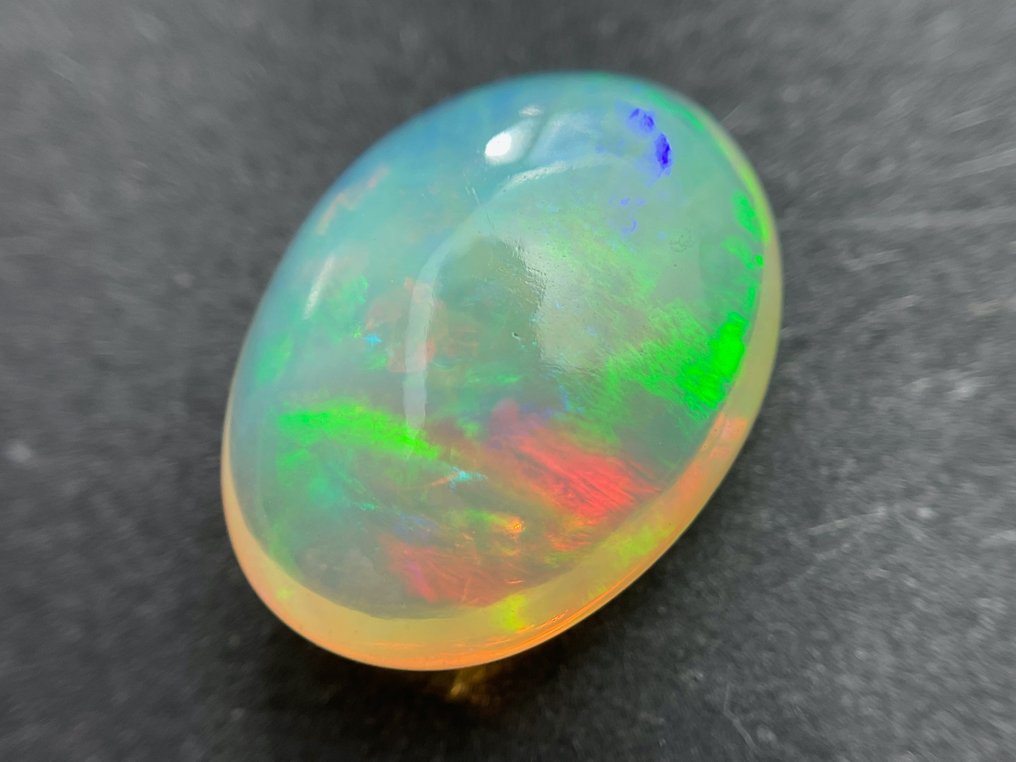 ljusorangegul+ Färgspel (Vivid) Fin färgkvalitet + Crystal Opal - 4.09 ct #3.2