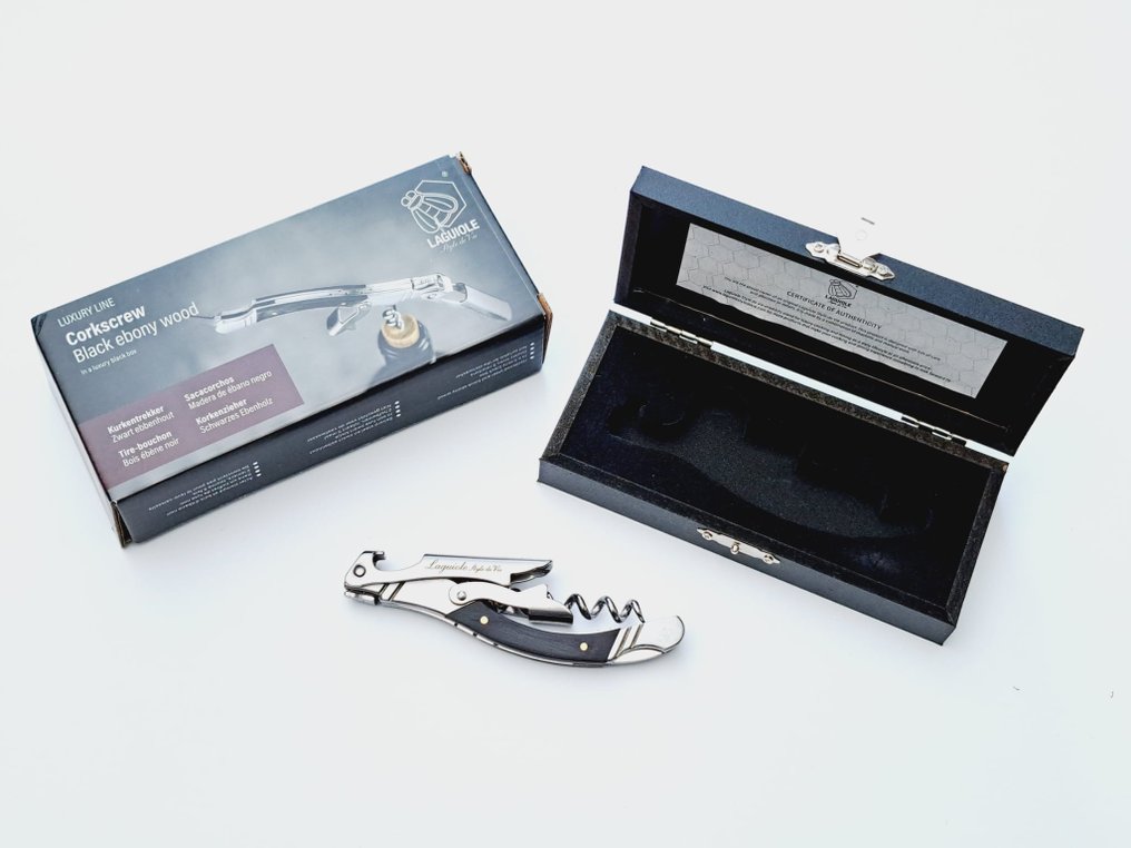 Laguiole - Corkscrew - Black Ebony Wood - style de - 开瓶器 - 不锈钢 #2.1