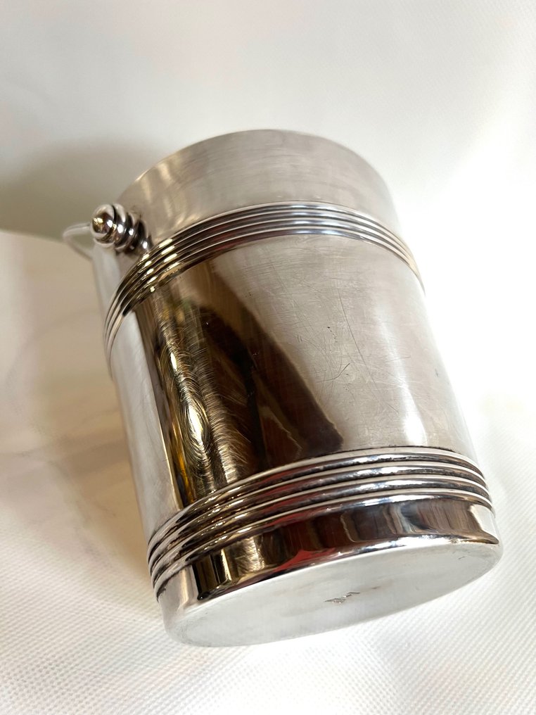 Christofle - Luc Lanel - 香槟冷却桶 -  型号 - 比亚里茨，冰桶 - 镀银。 -   #3.2