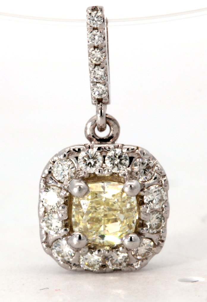 Ciondolo Oro bianco Diamante - Diamante #1.1