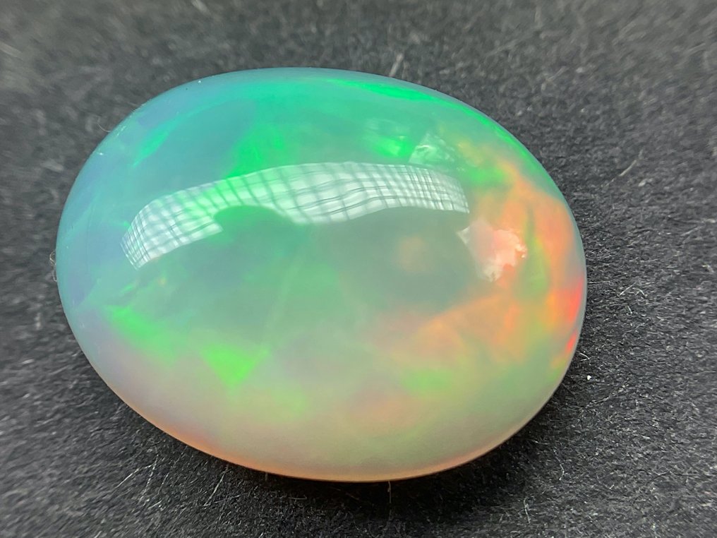 Wit Oranje + Kleurenspel (levendig) Kristal opaal - 2.56 ct #3.1
