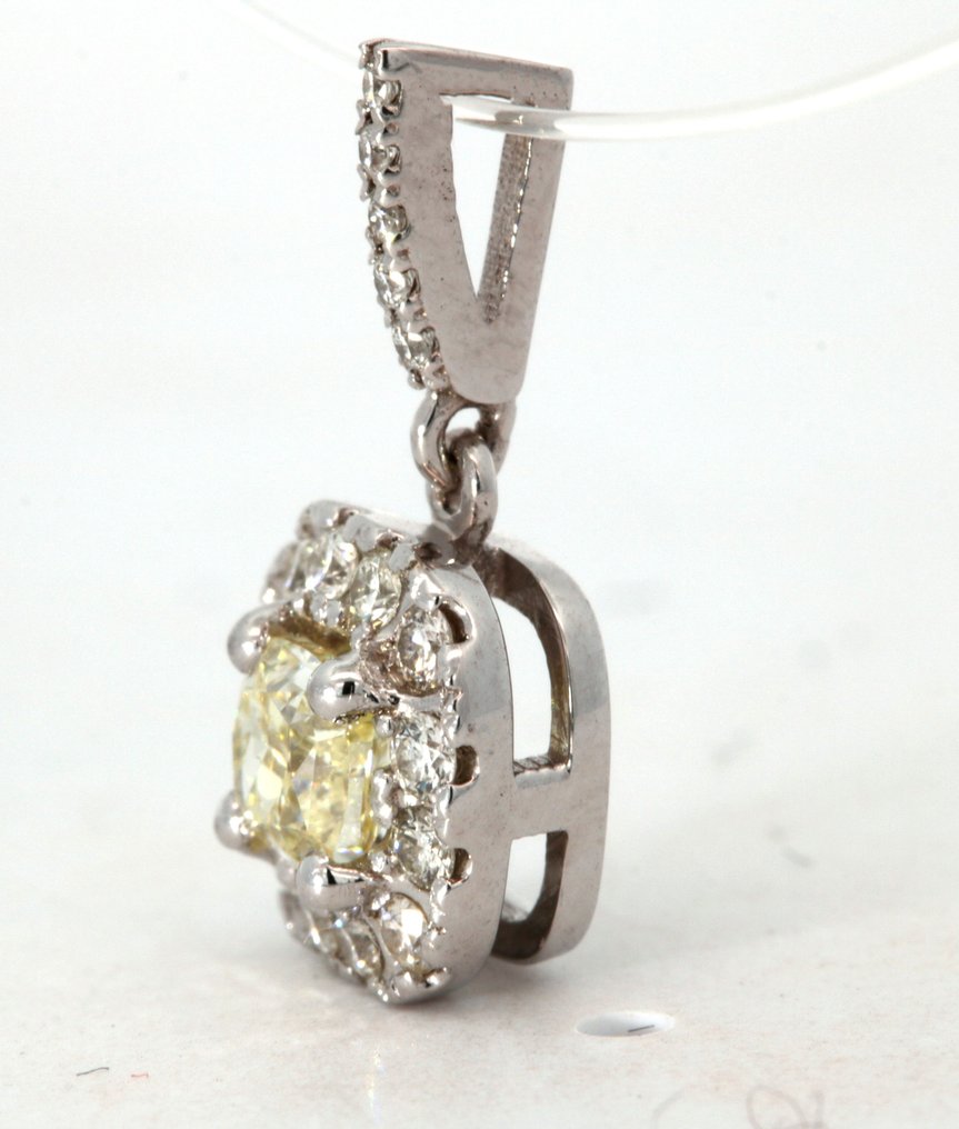 2-delat smyckeset Vittguld Diamant - Diamant #1.2
