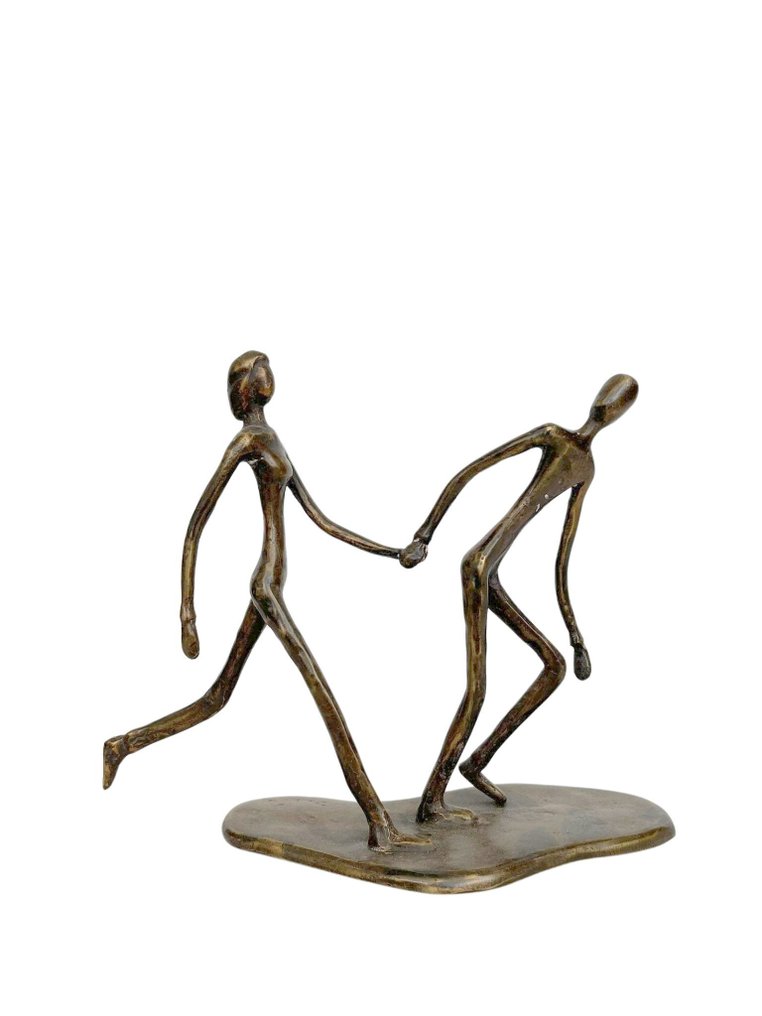 Figurine - A couple in love - Bronze #1.1