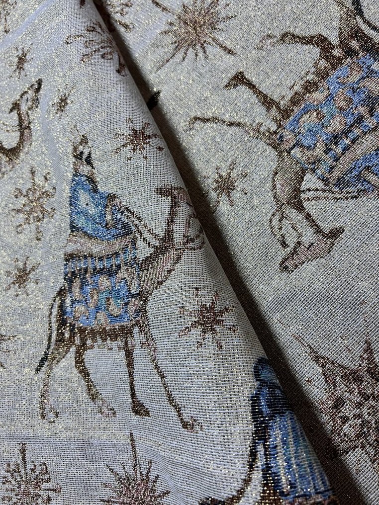 Tecido gobelin com decoração natalina lurex Re Magi - Têxtil - 290 cm - 240 cm #4.3