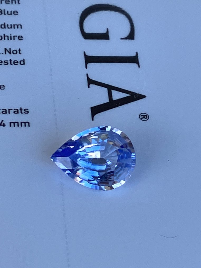 1 pcs  Blau Saphir  - 3.10 ct #4.3
