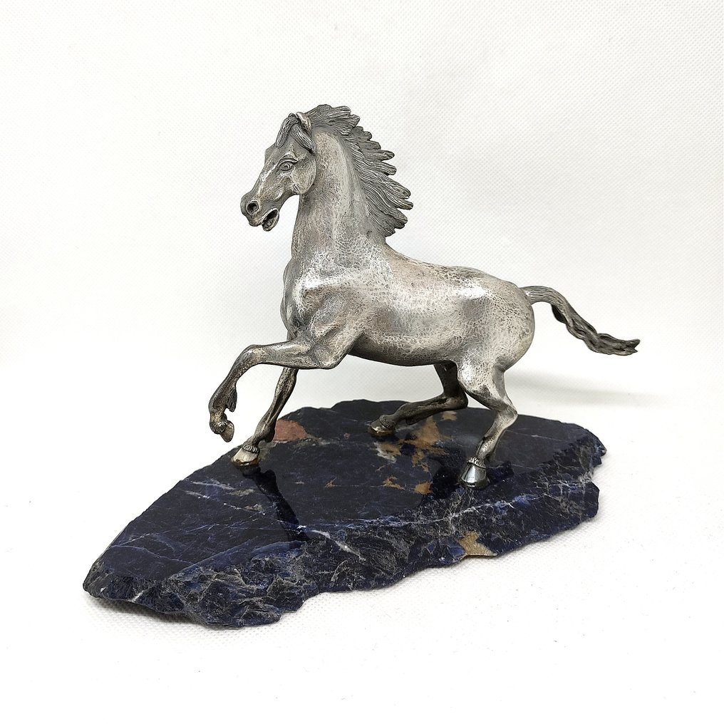Skulptur, Cavallo - 14 cm - Sodalith #1.0