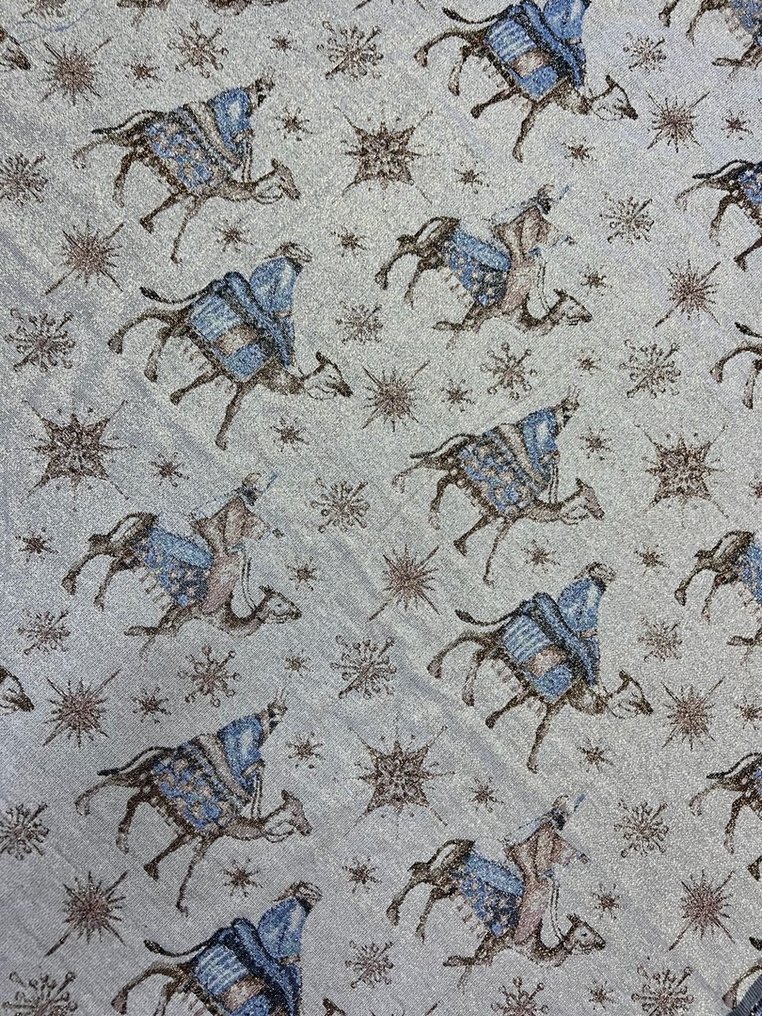 Tecido gobelin com decoração natalina lurex Re Magi - Têxtil - 290 cm - 240 cm #1.0