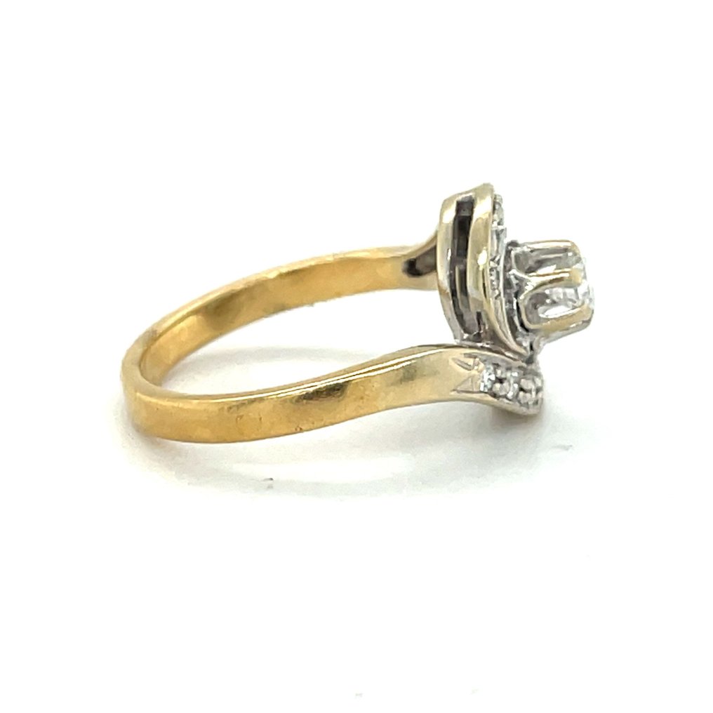 Ring - 18 kt. Yellow gold Diamond (Natural)  - Diamond #2.1