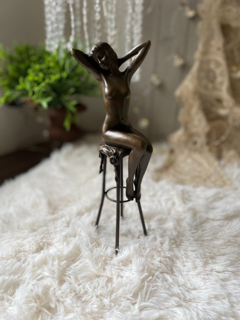 Scultura, Female nude - 27 cm - Bronzo #1.0