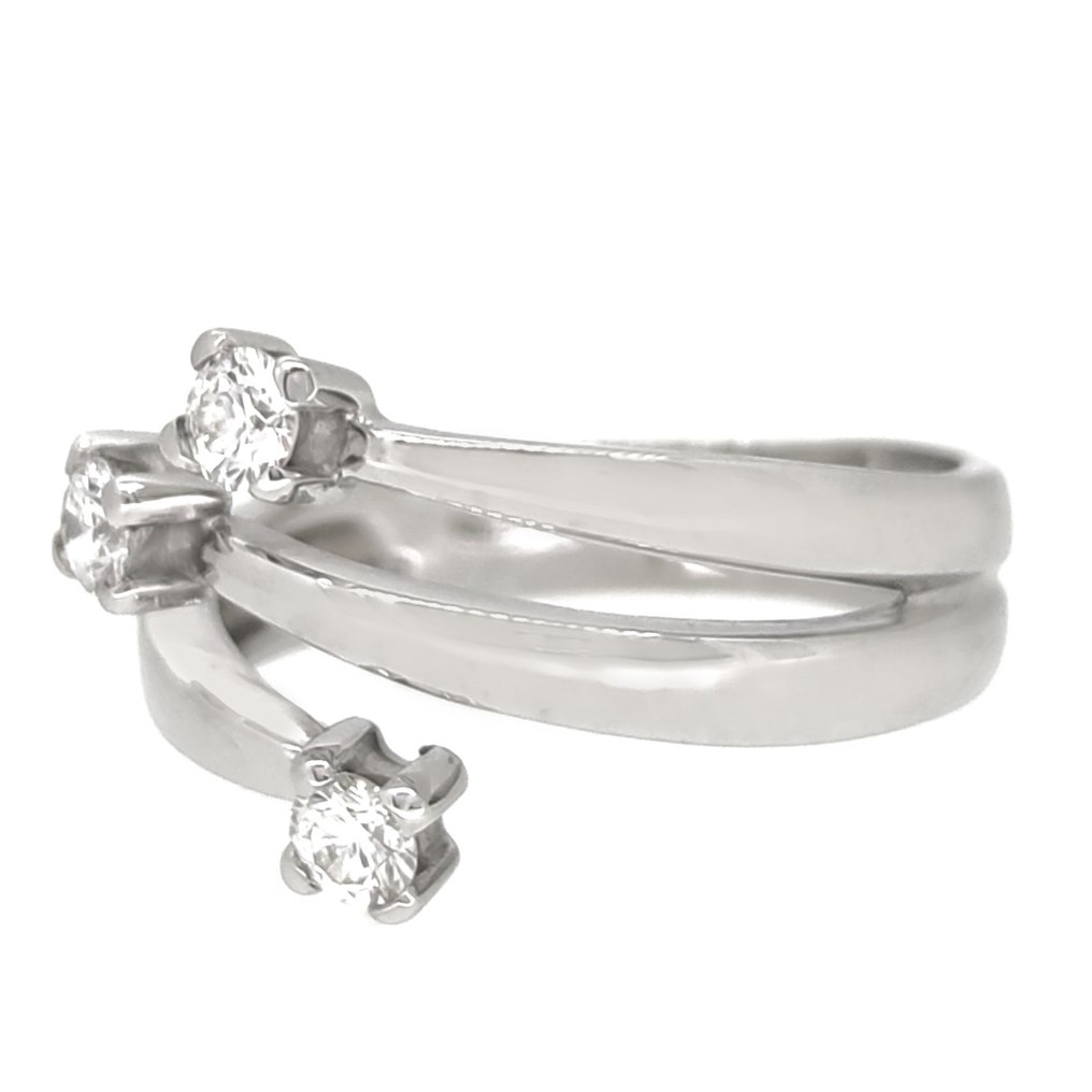 Gyűrű - 18 kt. Fehér arany -  0.48 tw. Gyémánt #1.2