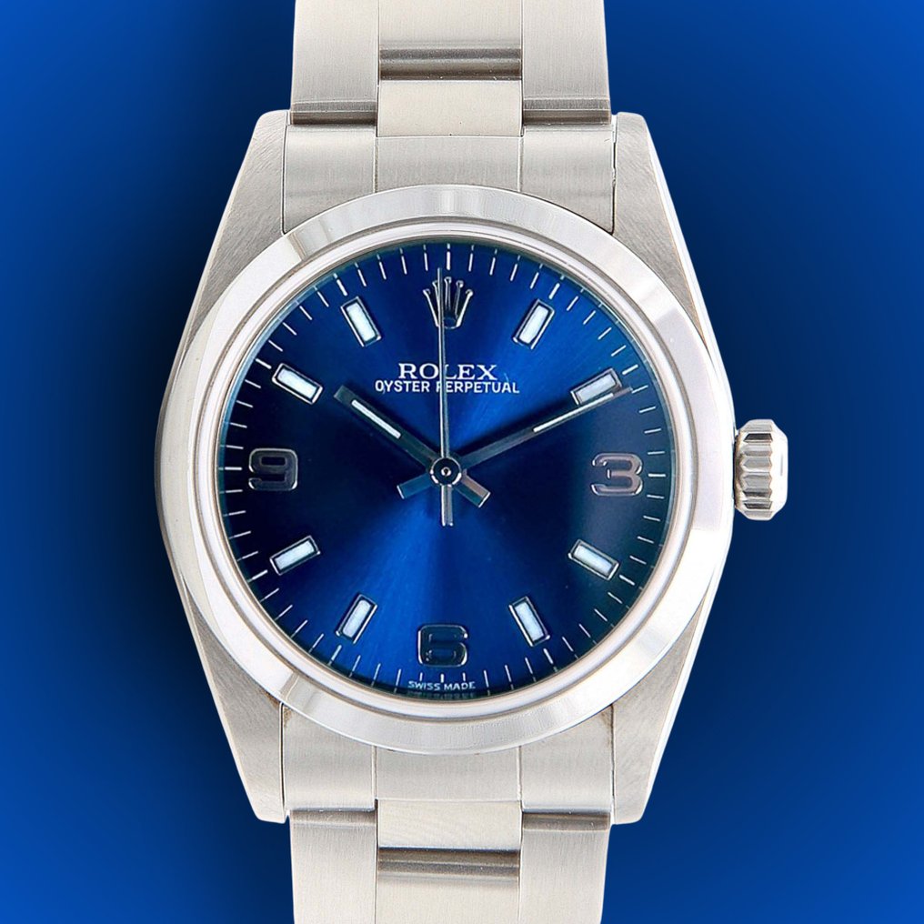 Rolex - Oyster Perpetual - Blue Arabic - 67480 - Unisexe - 2000-2010 #1.1