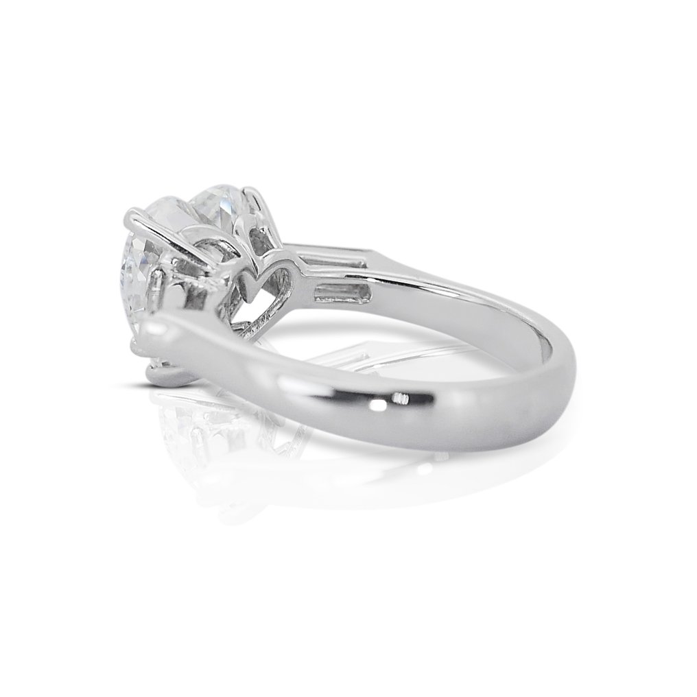 Δαχτυλίδι Λευκός χρυσός Διαμάντι - Διαμάντι #3.2