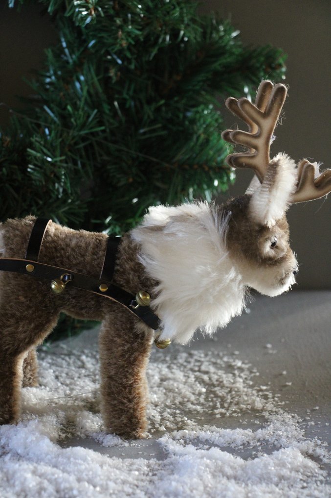 Steiff: Teddybeer kerstman met arreslee en rendier - Αρκουδάκι #4.3
