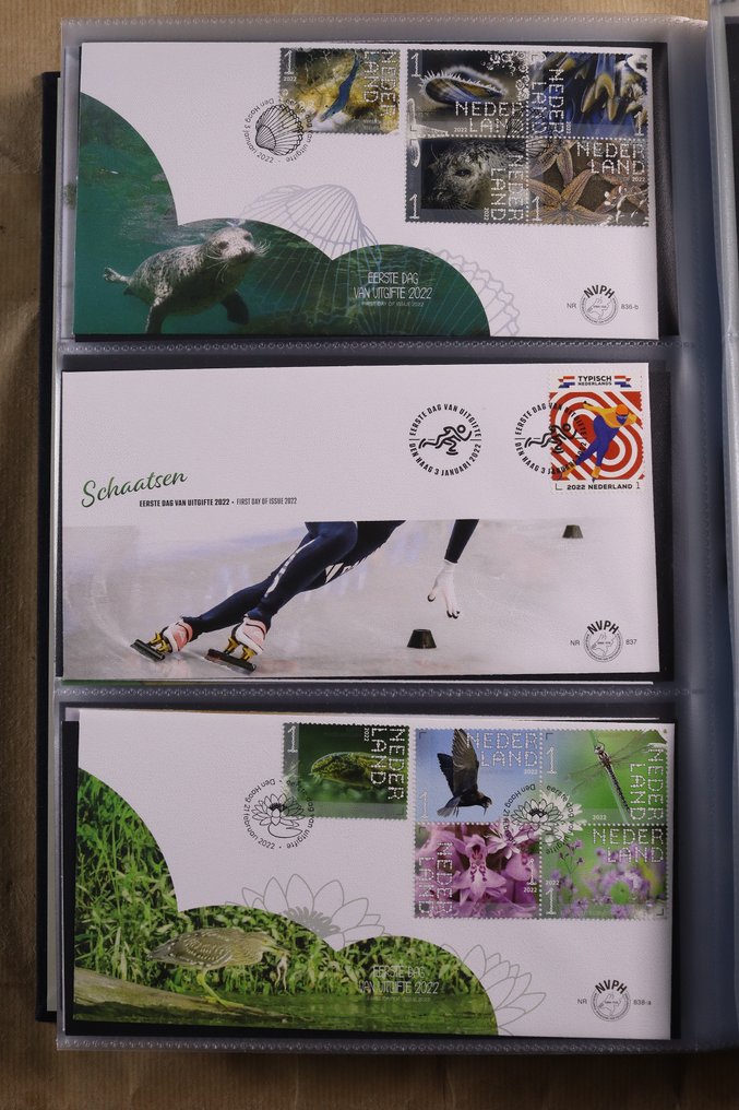 Netherlands 2022 - Complete collection of FDCs - Free worldwide shipping. - NVPH E836a/E853b #1.0
