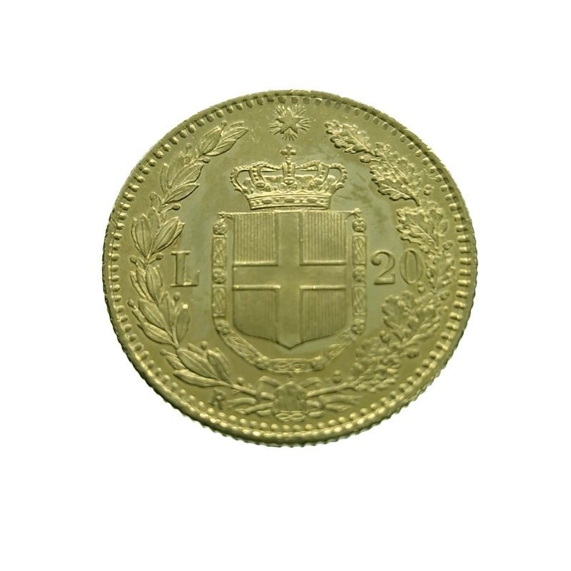 Italie, Royaume d’Italie. 20 Lire 1882 Umberto I di Savoia (1878-1900). #1.2