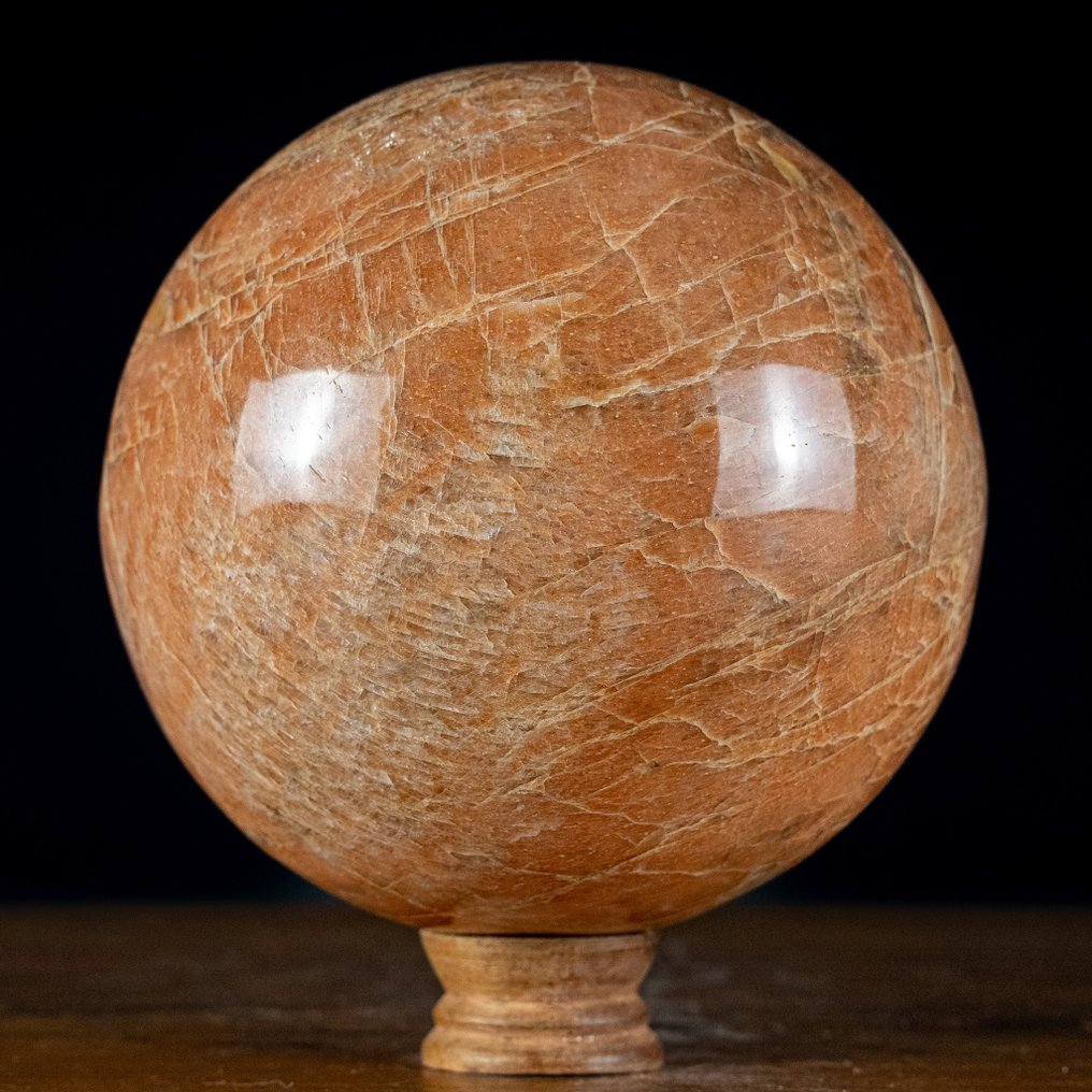 Rare Natural Peach Moonstone Sparkling Sphere- 5369.55 g #1.2