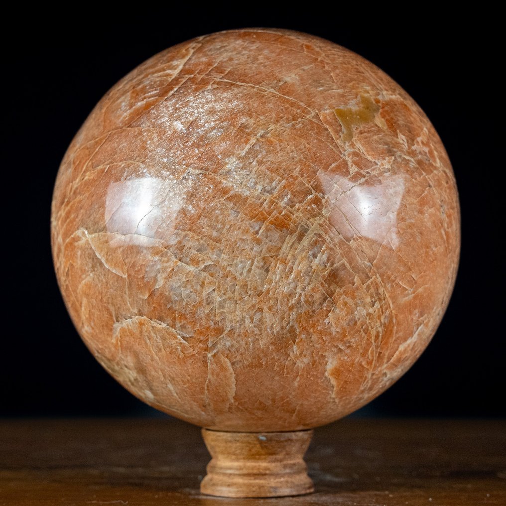 Rare Natural Peach Moonstone Sparkling Sphere- 5369.55 g #1.1
