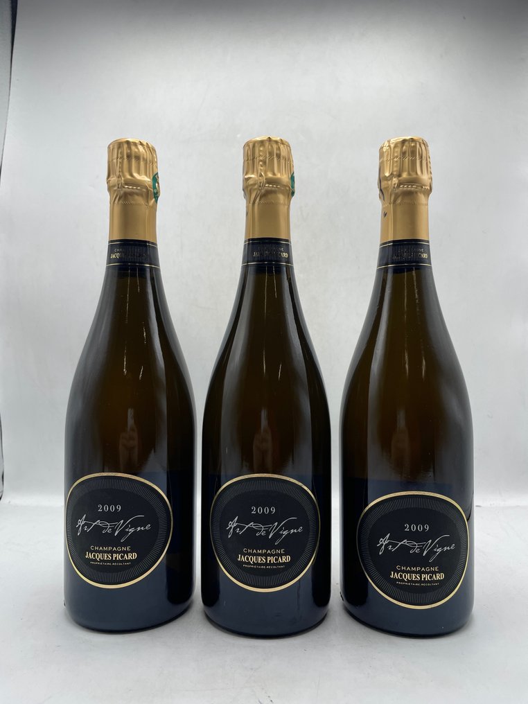 2009 Jacques Picard, Art De Vigne - Champagne Extra Brut - 3 Bottles (0.75L) #1.0