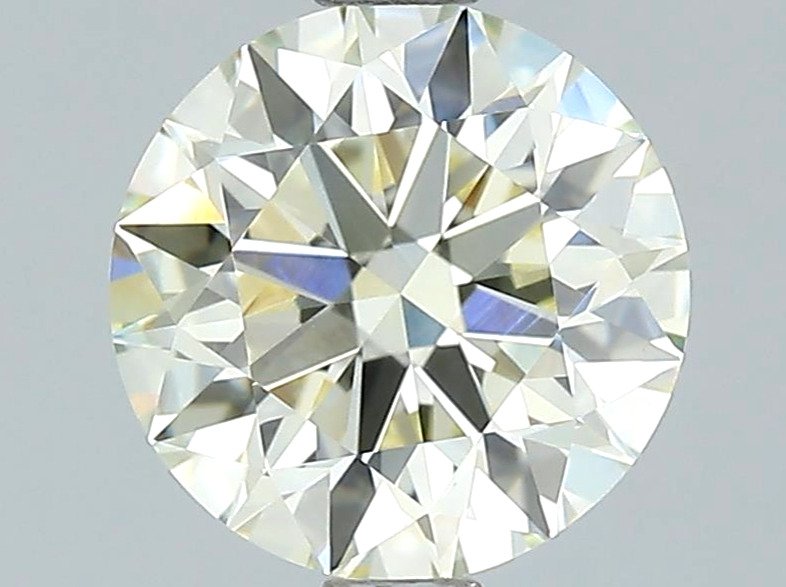 1 pcs Diamond  (Natural coloured)  - 1.60 ct - Round - Very light Yellow - VVS2 - Gemological Institute of America (GIA) #1.1