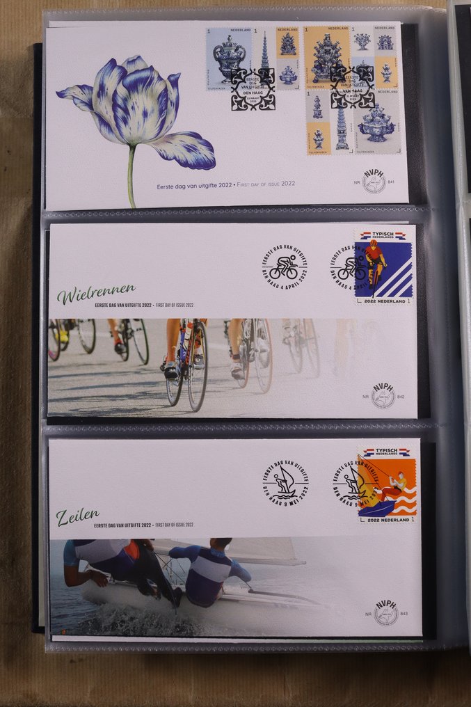 Netherlands 2022 - Complete collection of FDCs - Free worldwide shipping. - NVPH E836a/E853b #3.2
