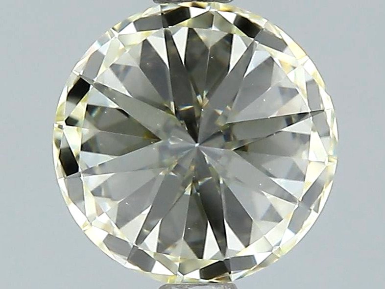 1 pcs Diamond  (Natural coloured)  - 1.60 ct - Round - Very light Yellow - VVS2 - Gemological Institute of America (GIA) #3.1
