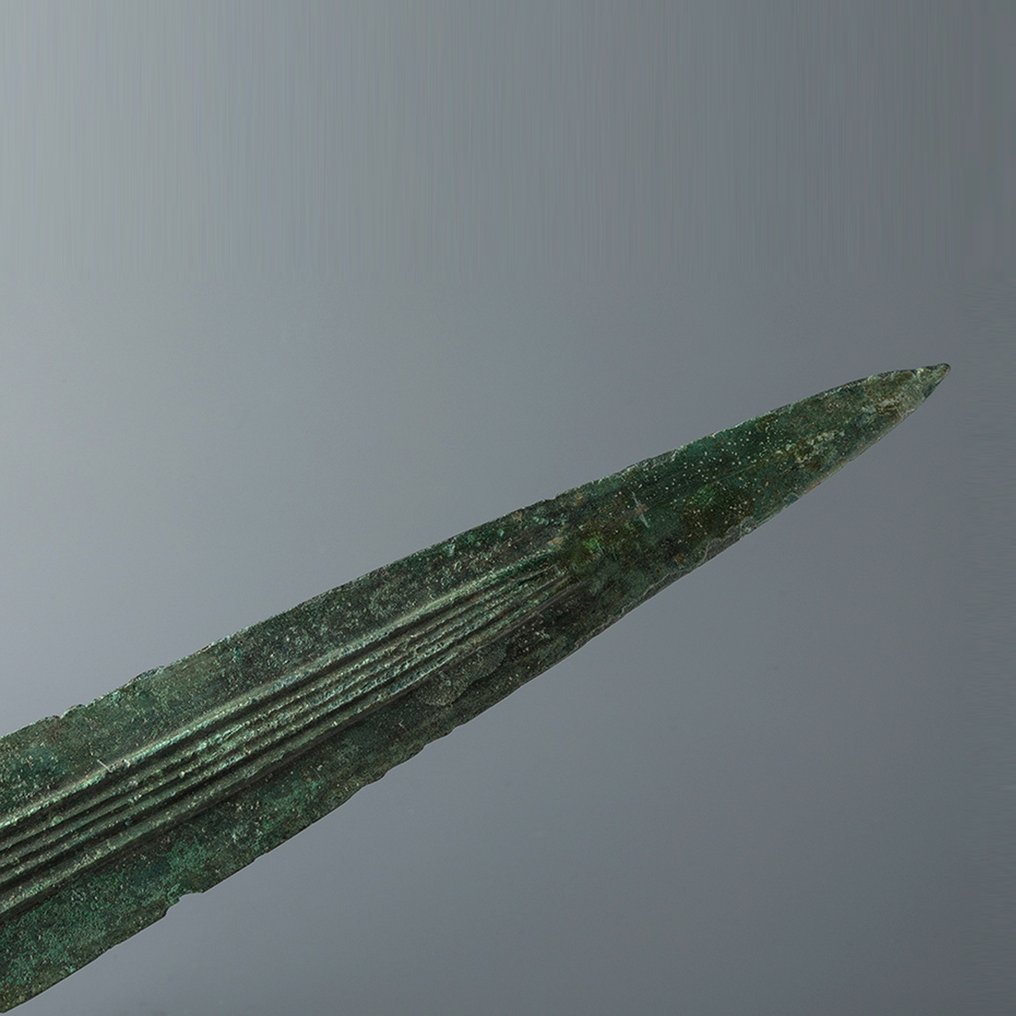 Luristan Bronze Stort Sværd. Meget solid. 8. århundrede f.Kr. 52 cm L. #2.1