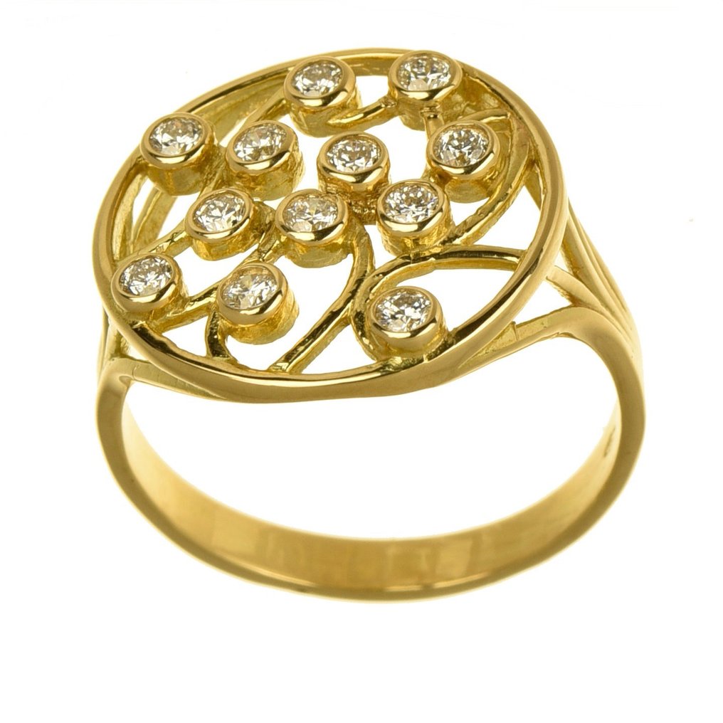 Δαχτυλίδι - 18 καράτια Κίτρινο χρυσό  #1.1