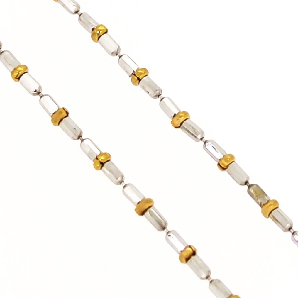 Necklace with pendant - 18 kt. White gold, Yellow gold #1.2