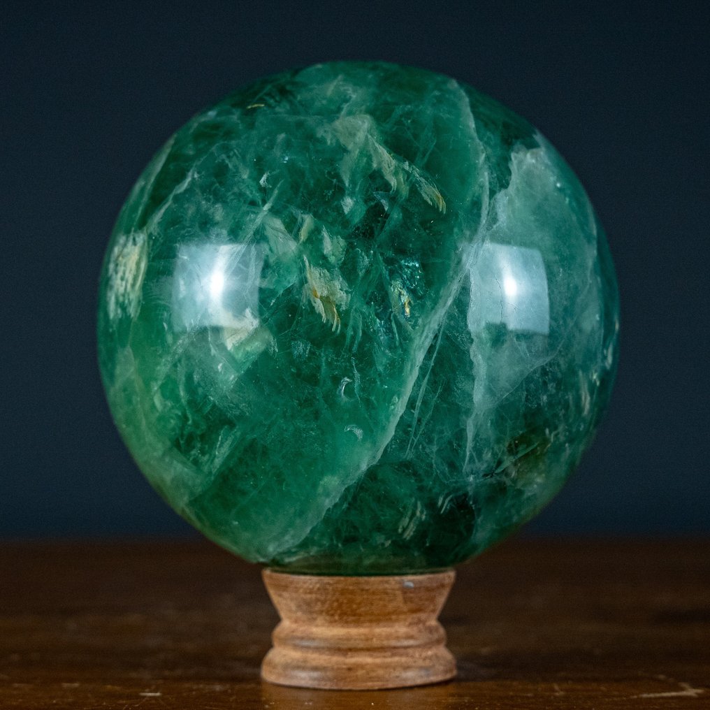 Natural A+++ Blue-Green Fluorite Sphere- 2787.97 g #2.1
