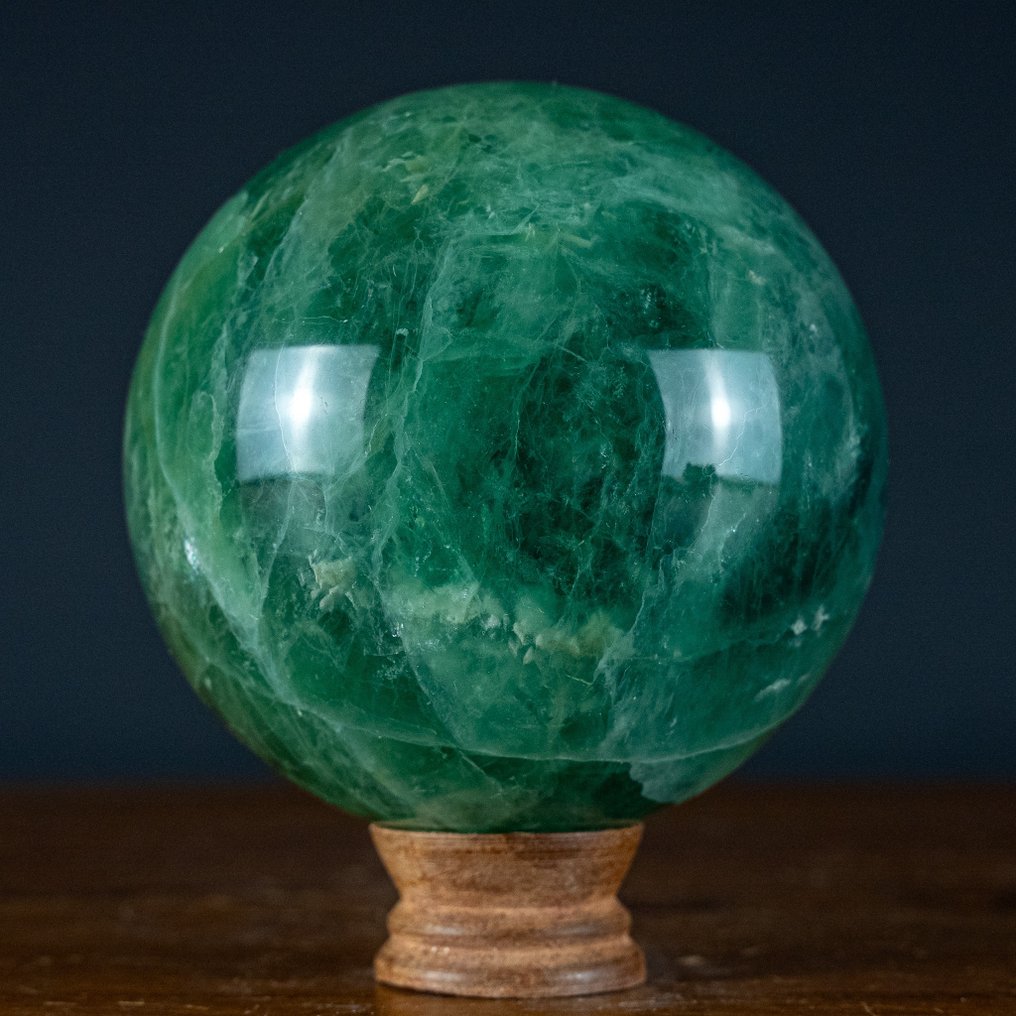 Natural A+++ Blue-Green Fluorite Sphere- 2787.97 g #1.1