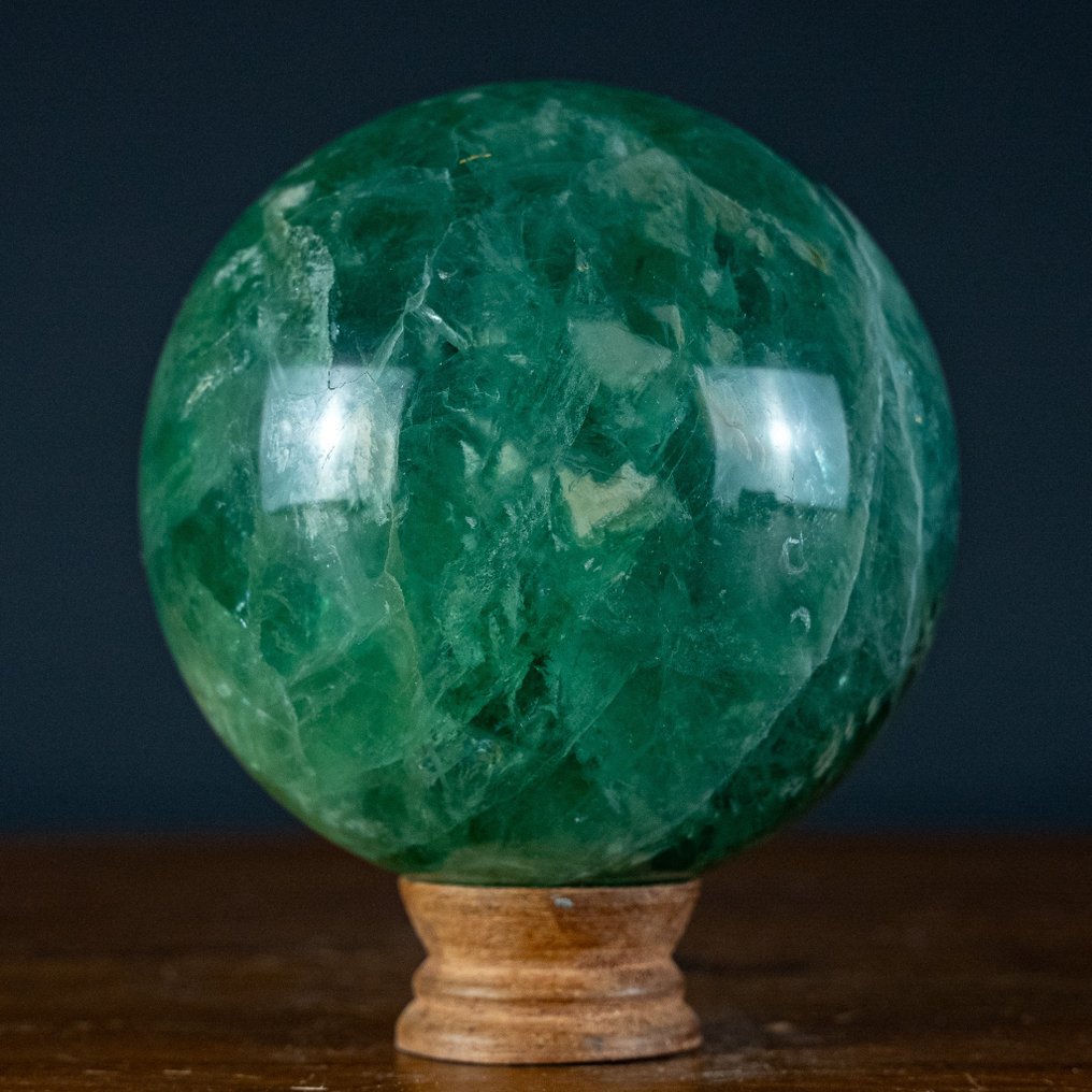 Natural A+++ Blue-Green Fluorite Sphere- 2787.97 g #1.2