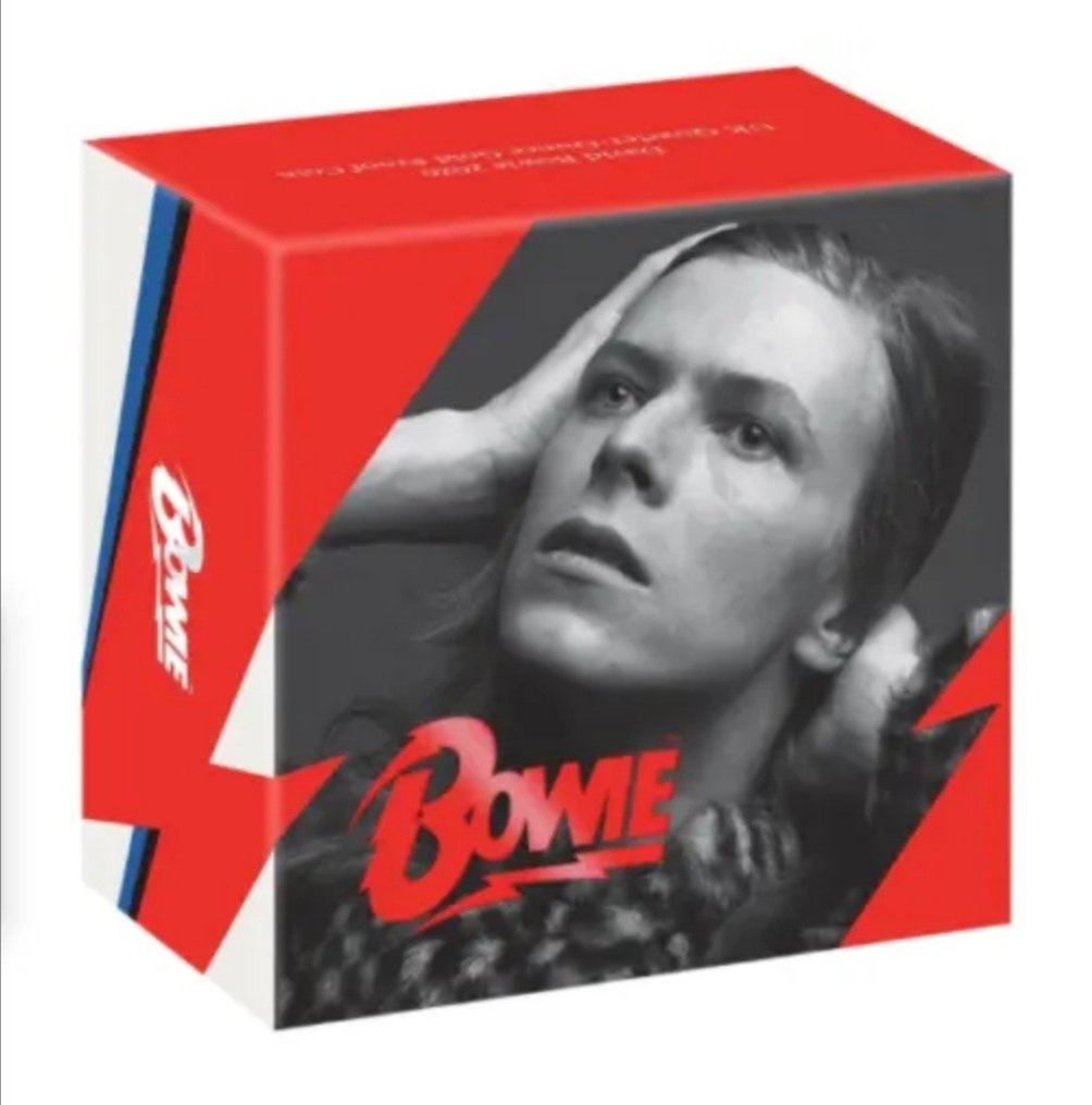 David Bowie - Moneda británica a prueba de oro de un cuarto de onza - The Royal Mint - 2020 - Edición limitada numerada #2.1