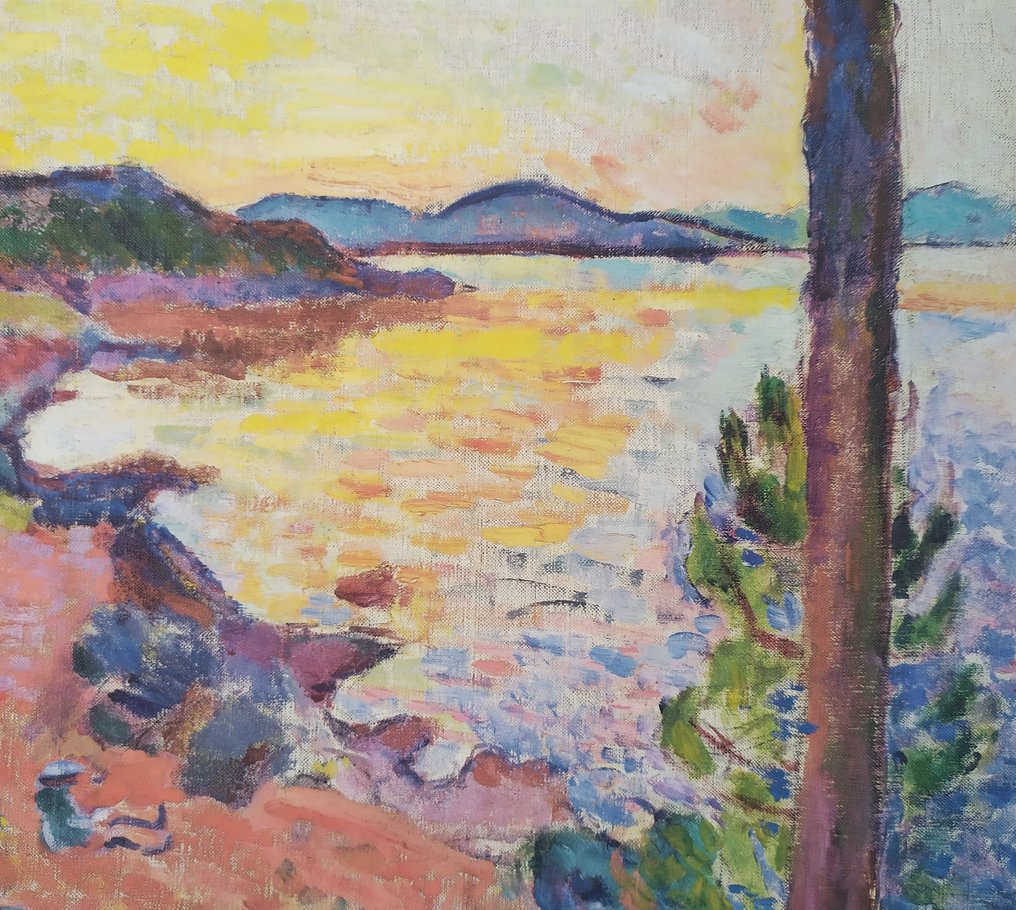 Henri Matisse (1869-1954) (after) - "Le Gouter (Golfe de St. Tropez), 1904" - (70x90cm) #2.1