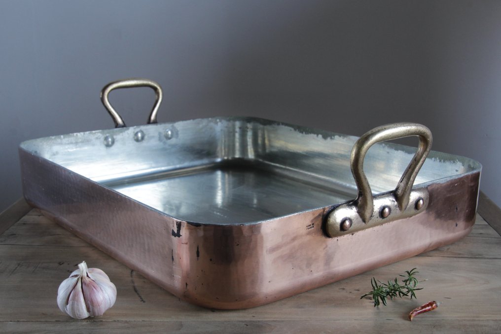 Casseruola -  XXL - 51 x 41 cm - Professionale - Rame, Bronzo #1.0